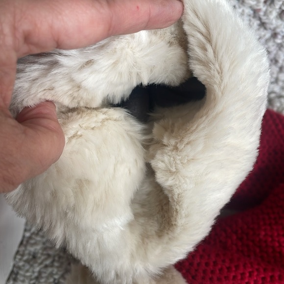 Red knitted booties - Picture 5 of 5